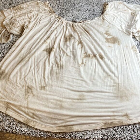 SEVEN 7 XL Tie Dye Tier-Sleeve Off-Shoulder TOP - Picture 9 of 10